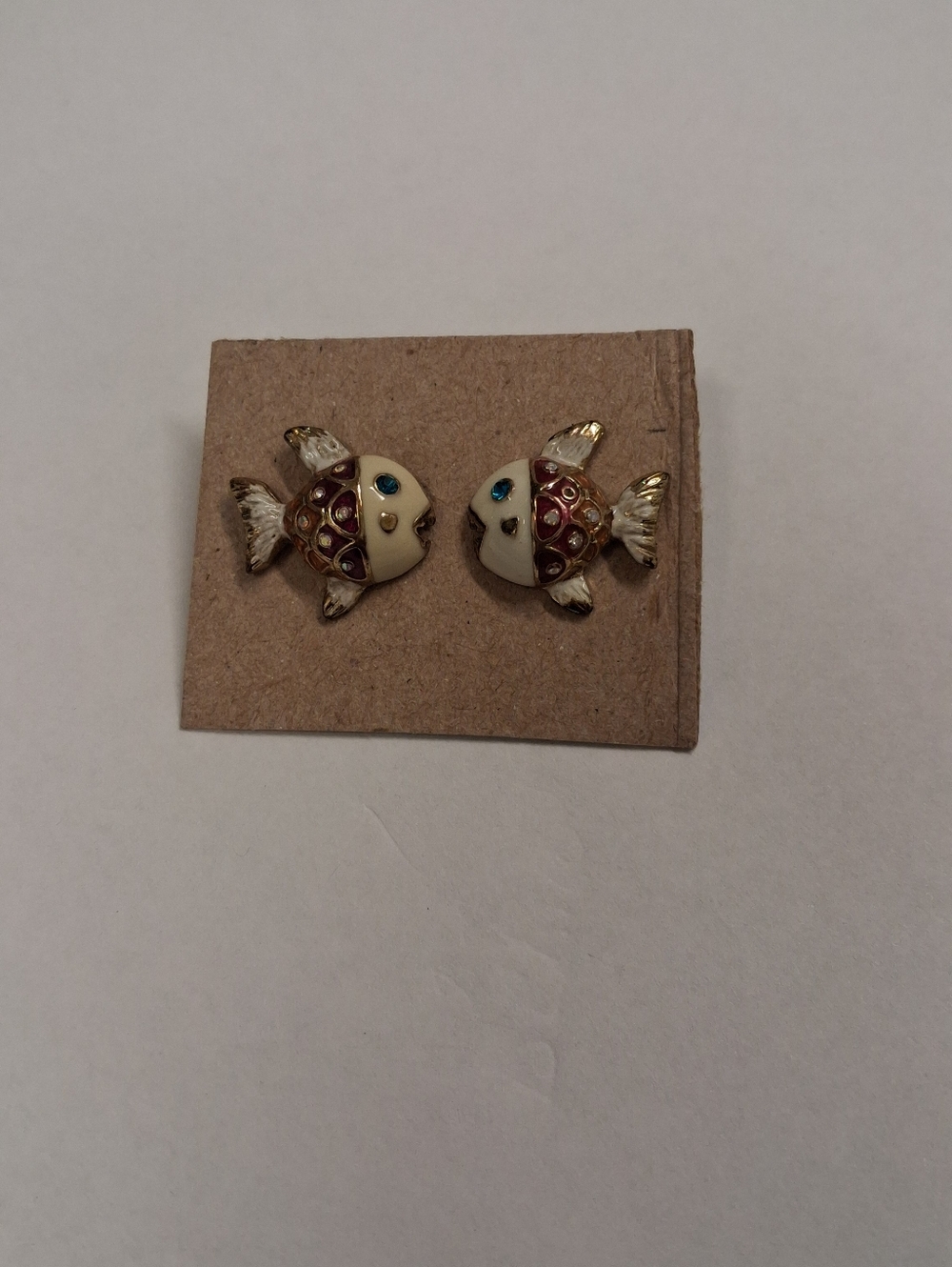 Fish pierced earrings